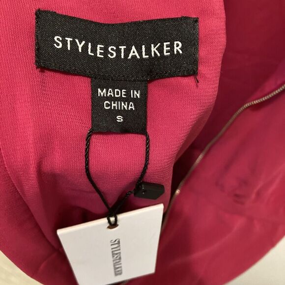 Stylestalker Hailey Romper Shorts Size Small S halter neck with pockets Pink - Picture 6 of 13